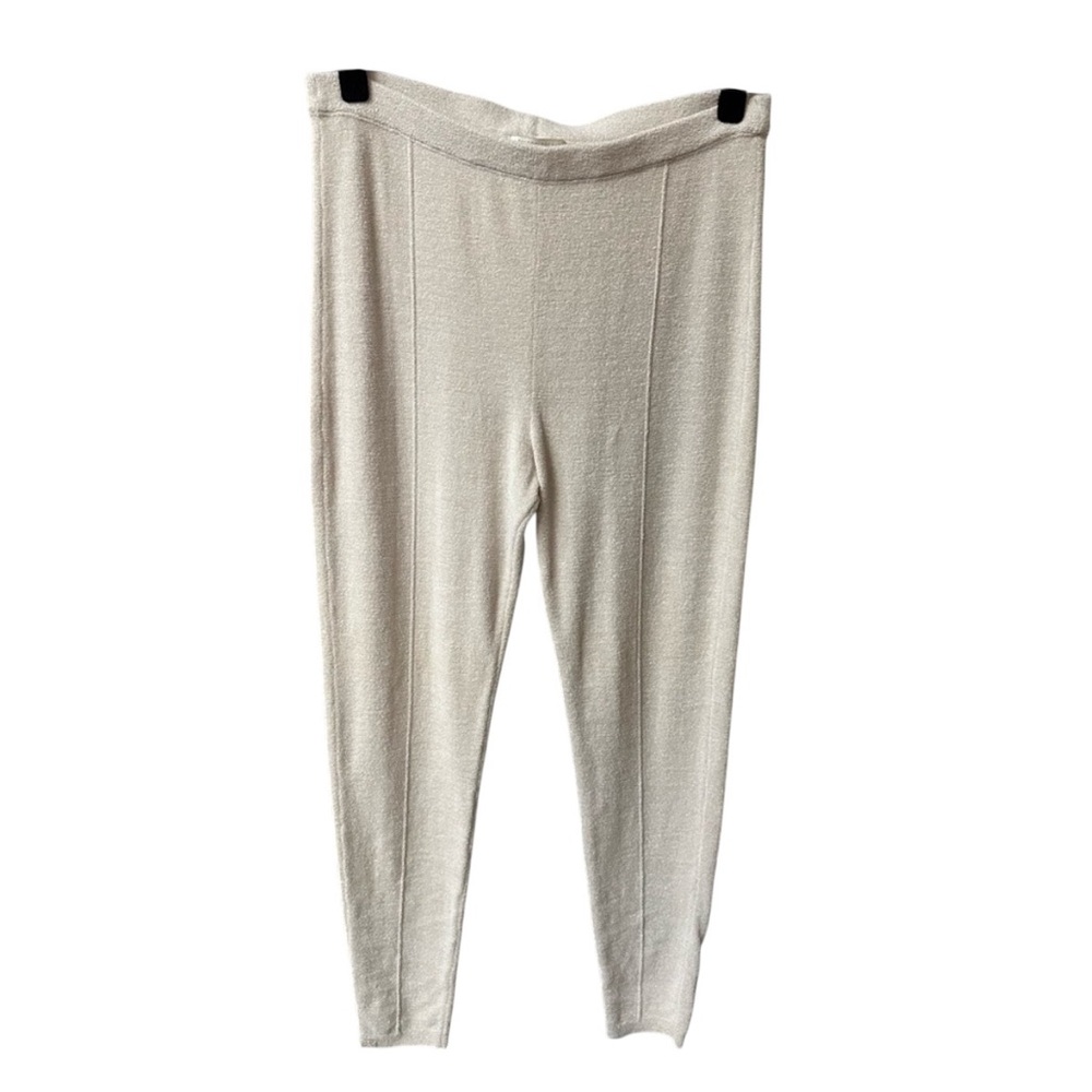 2/$30 Barefoot Dreams Cozy Chic Ultra Lite Pants Cream Color Size Large